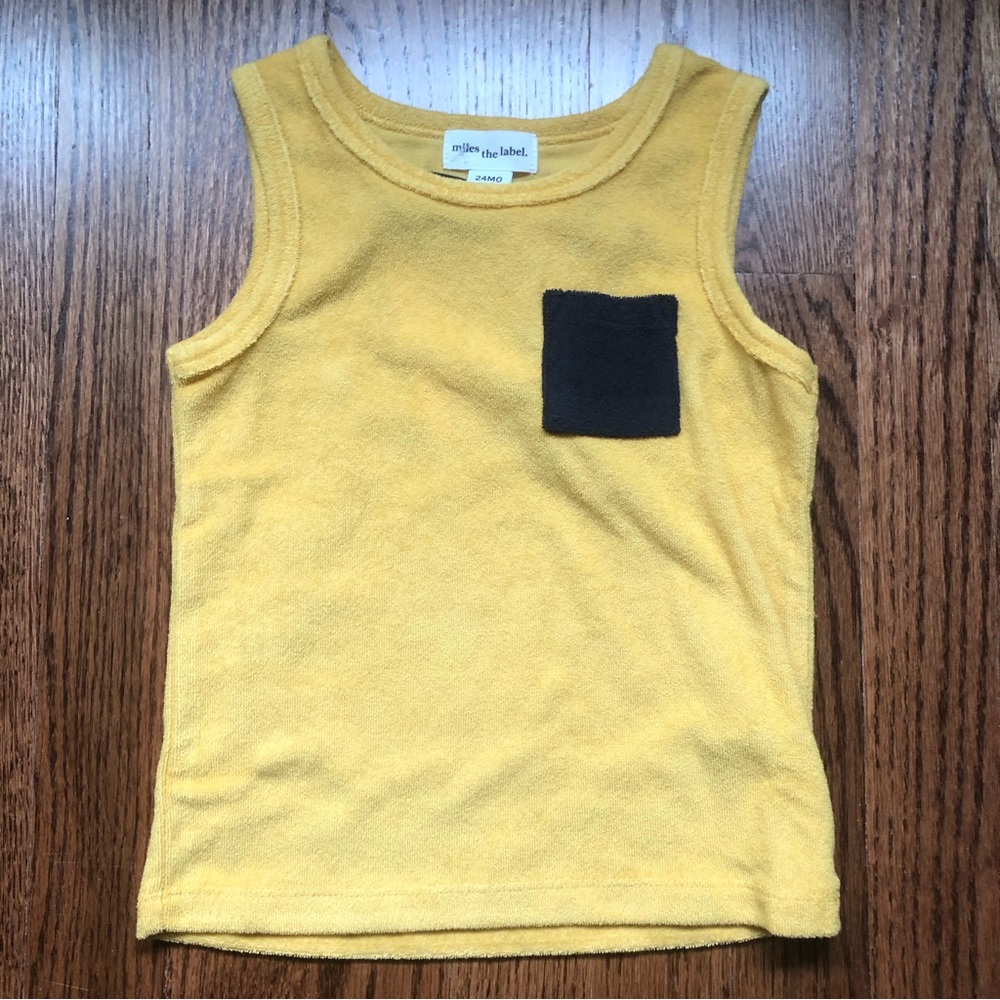 Yellow Tank Top with Pocket